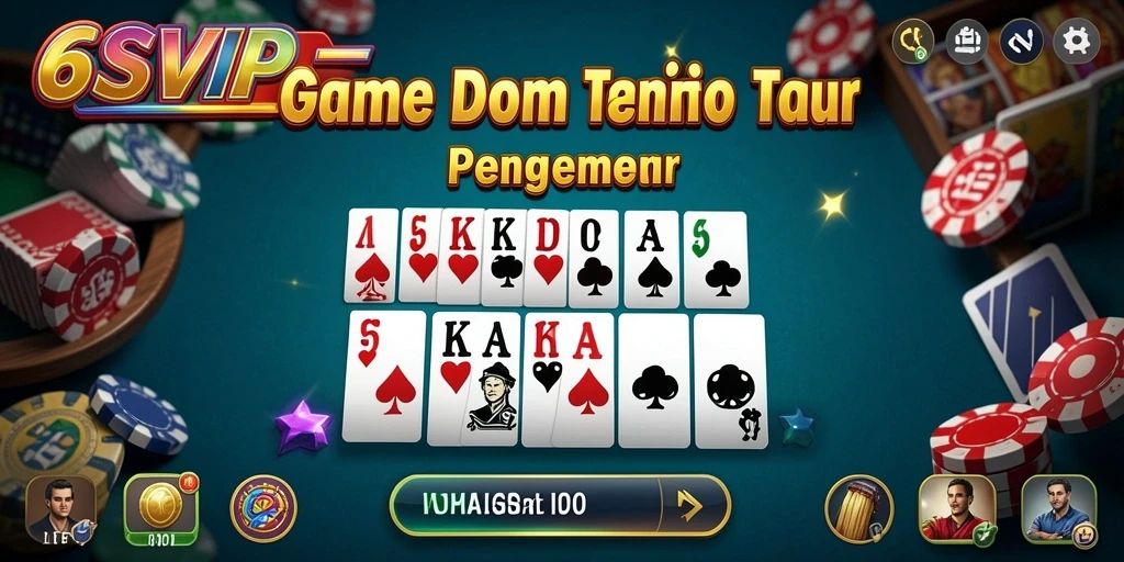 Tampilan gameplay seru dari 6SVIP di permainan Domino.