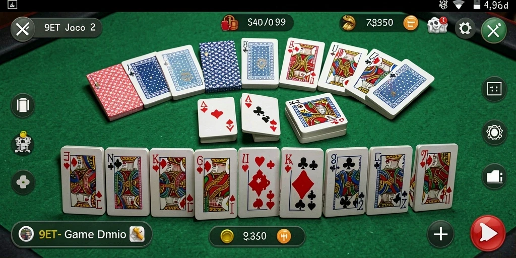 Tampilan gameplay Domino yang seru dan menantang di 9ET.