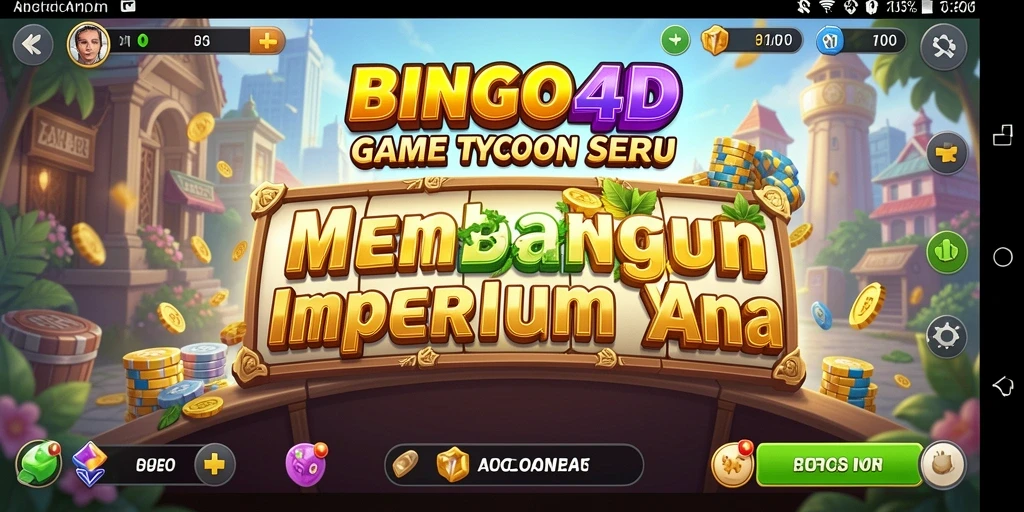 Screenshot utama dari gameplay BINGO4D yang seru dan interaktif.
