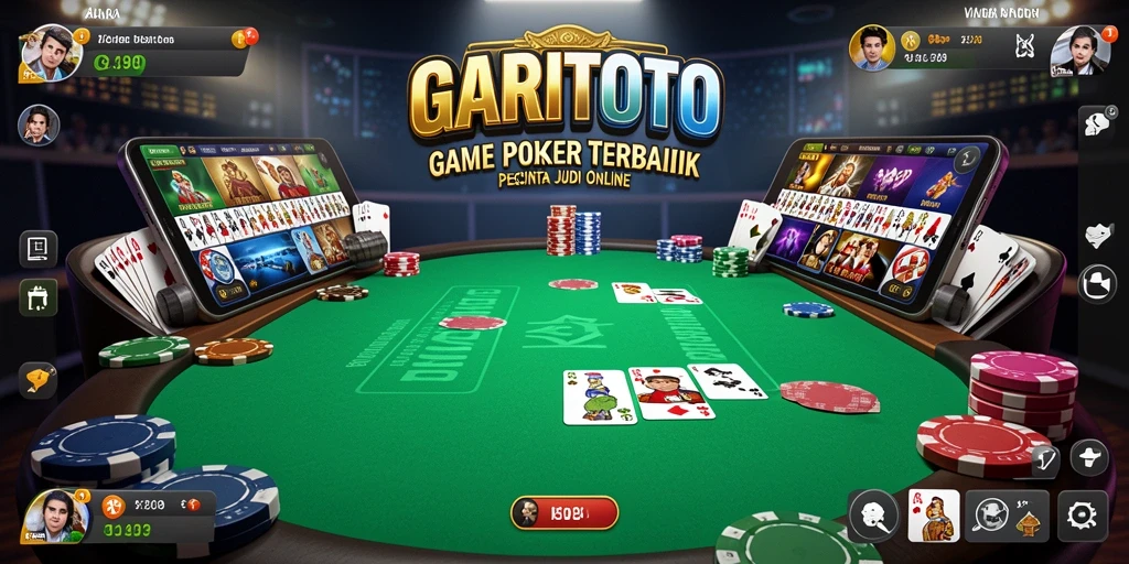 Tampilan gameplay yang menarik dalam GARITOTO menunjukkan keseruan Poker.