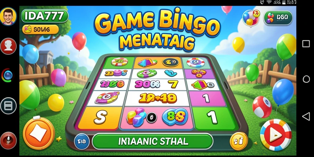 Tampilan gameplay seru dengan berbagai variasi Bingo.