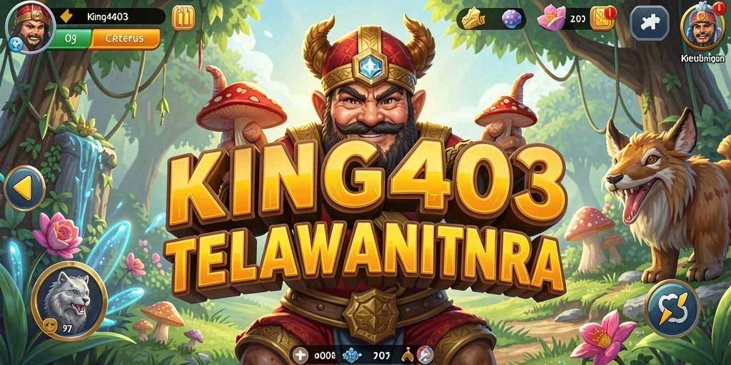 Tampilan gameplay KING403 yang mendebarkan dan penuh petualangan.