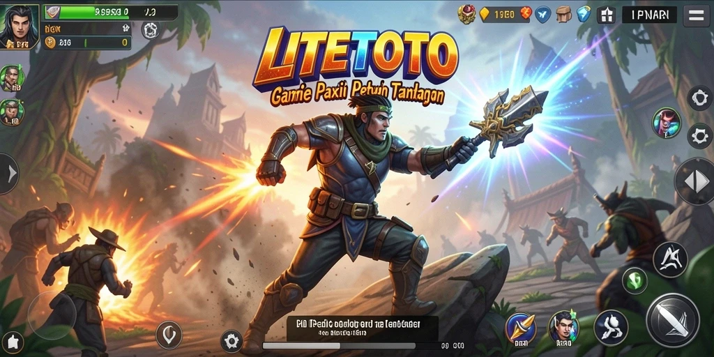 Tampilan gameplay LITETOTO yang penuh aksi dan intensitas.