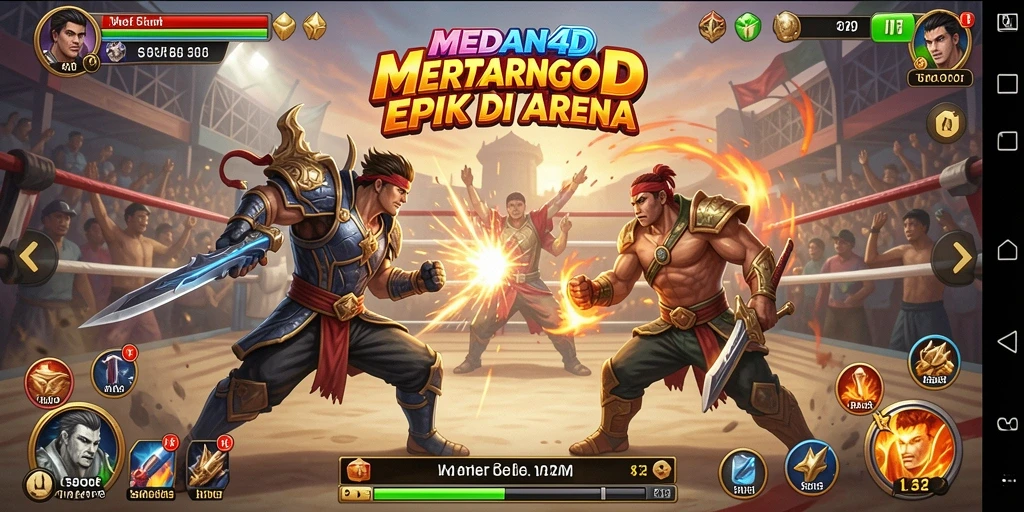Tampilan mendebarkan dari pertarungan sengit dalam MEDAN4D.