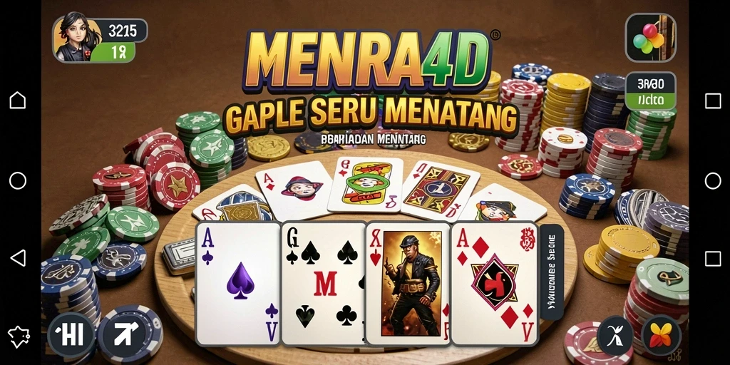 Tampilan menyenangkan saat bermain Gaple di MENARA4D.