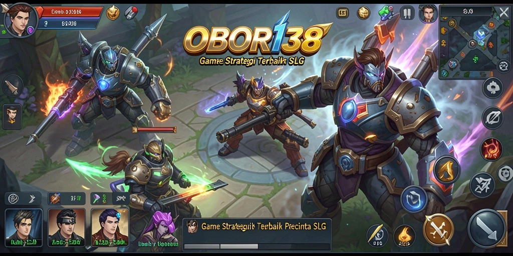 Tangkapan layar gameplay OBOR138 menampilkan aksi strategi yang mendebarkan.