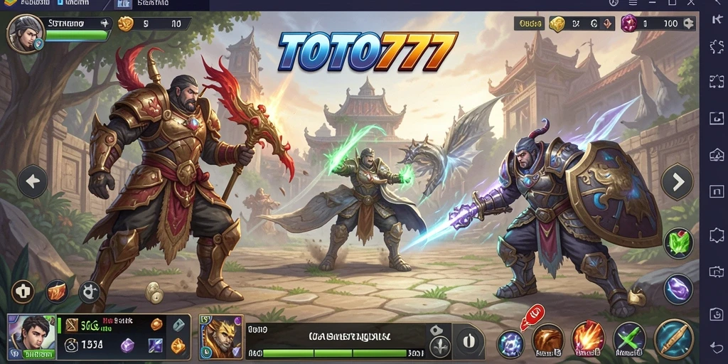 Tampilan antarmuka dan gameplay seru TOTO777