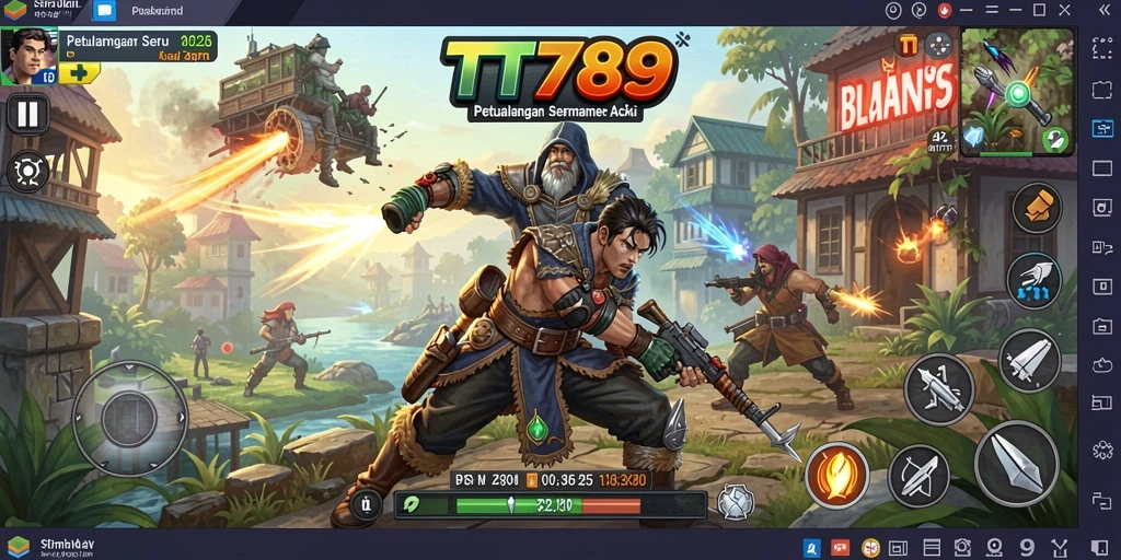 Screenshot utama TT789 menampilkan aksi seru dalam permainannya.